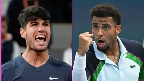 Pictured: Carlos Alcaraz and Arthur Fils