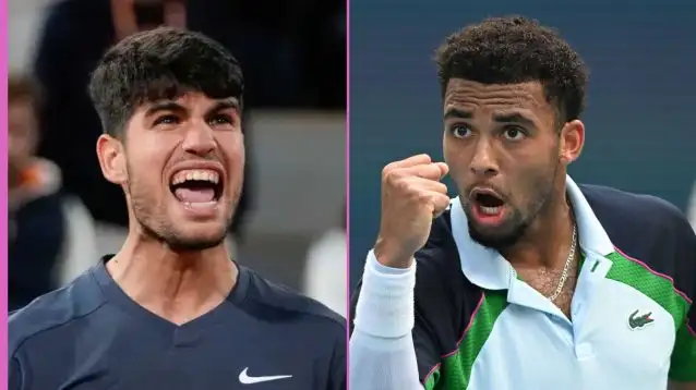 Pictured: Carlos Alcaraz and Arthur Fils