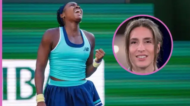 Pictured: Coco Gauff and Andrea Petkovic.