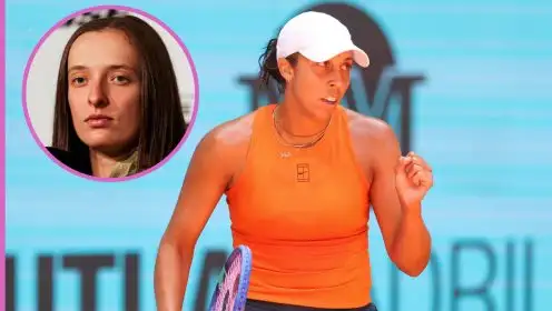 Pictured: Madison Keys and Iga Swiatek.