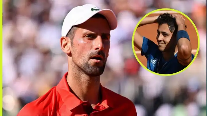Novak Djokovic and Alejandro Tabilo