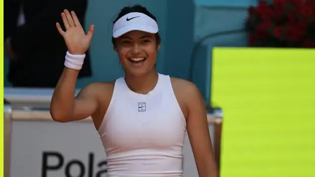 Emma Raducanu at the Madrid Open