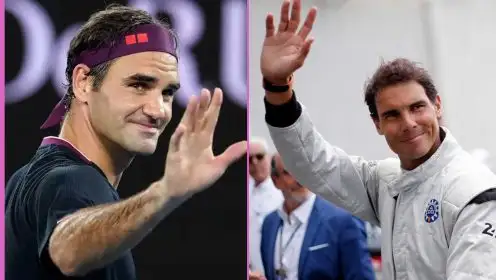 Pictured: Roger Federer and Rafael Nadal