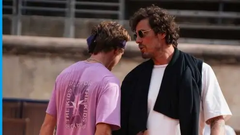 Andrey Rublev with his new coach Marat Safin
