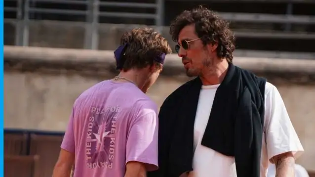 Andrey Rublev with his new coach Marat Safin