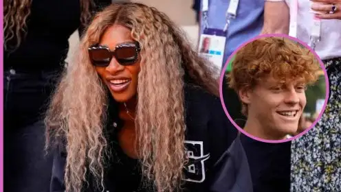 Pictured: Serena Williams and Jannik Sinner.