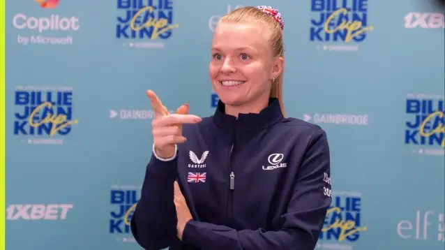 British tennis player Harriet Dart