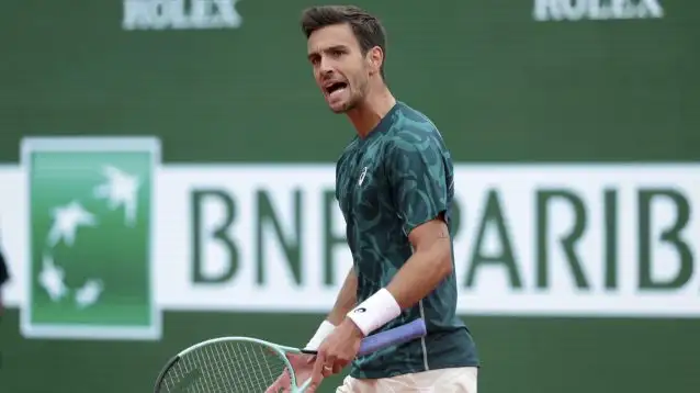 Lorenzo Musetti during MC match