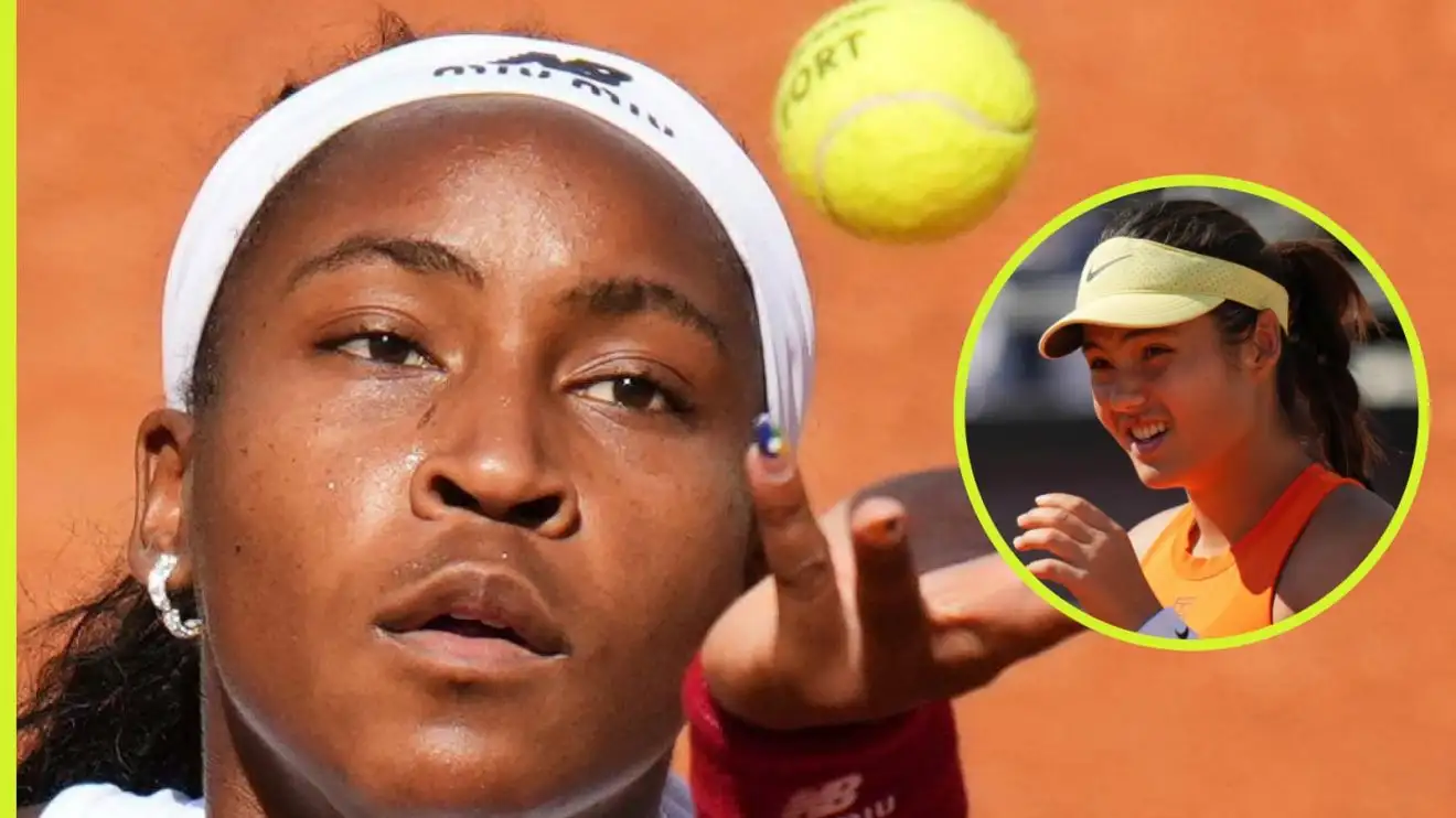 Pictured: Coco Gauff and Emma Raducanu