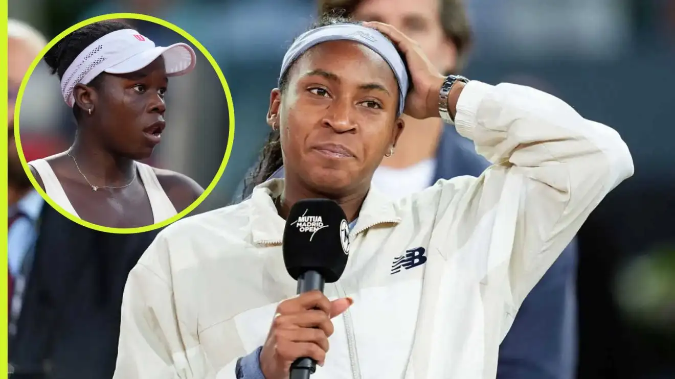 Pictured: Coco Gauff and Victoria Mboko