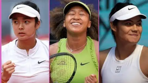 L-R: Alex Eala, Naomi Osaka, and Emma Raducanu.