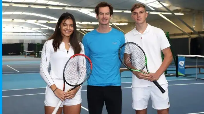 Emma Raducanu, Andy Murray and Jack Draper