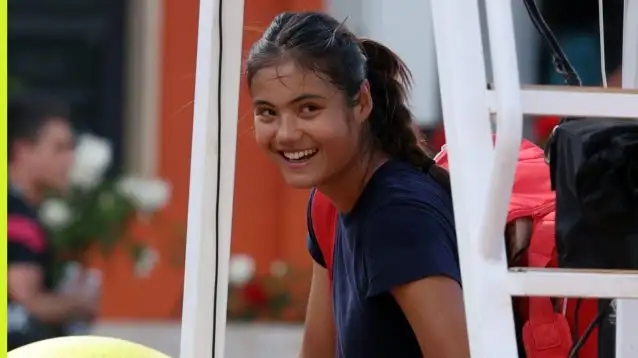 Emma Raducanu at the Italian Open