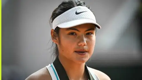 Pictured: Emma Raducanu in action