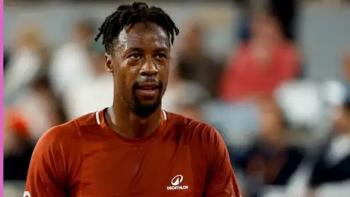 Pictured: Gael Monfils in action