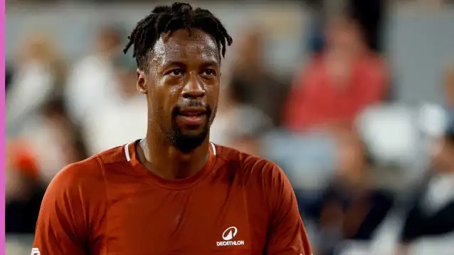 Pictured: Gael Monfils in action
