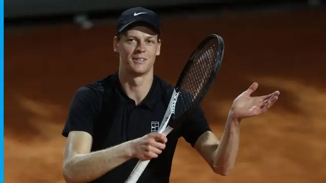 Jannik Sinner at the Italian Open