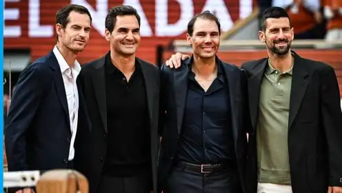 Andy Murray, Roger Federer, Rafael Nadal and Novak Djokovic