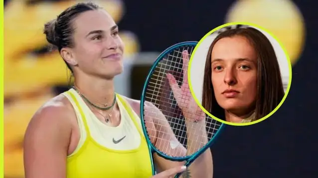 Pictured: Aryna Sabalenka and Iga Swiatek.