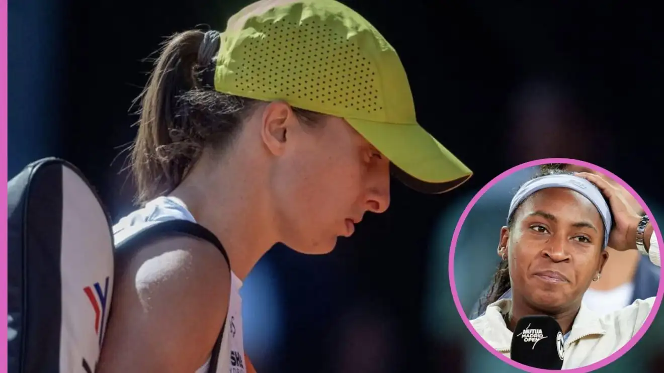 Pictured: Iga Swiatek and Coco Gauff