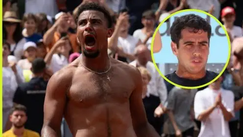 Pictured: Arthur Fils and Jaume Munar.