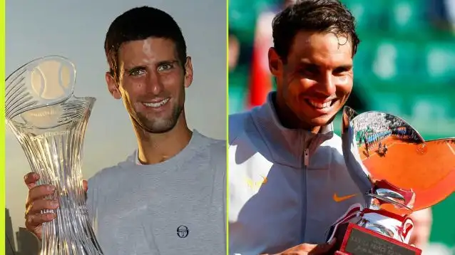 Pictured: Novak Djokovic and Rafael Nadal