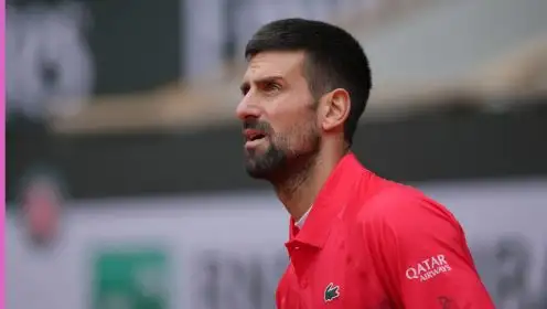 Novak Djokovic at the French Open
