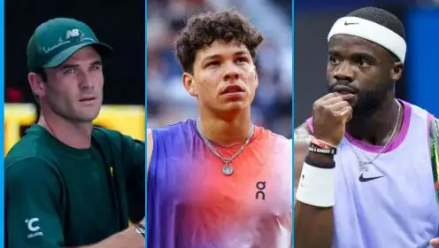 L-R: Tommy Paul, Ben Shelton, and Frances Tiafoe.