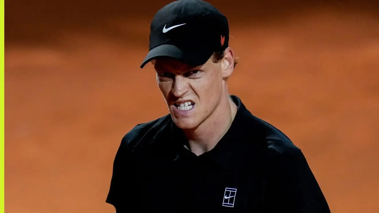 Jannik Sinner at the Italian Open