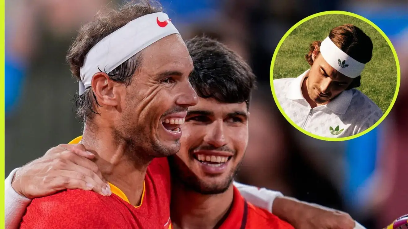 Carlos Alcaraz, Rafael Nadal and Stefanos Tsitsipas