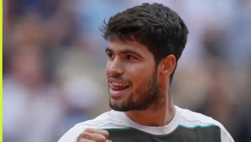 Carlos Alcaraz in action