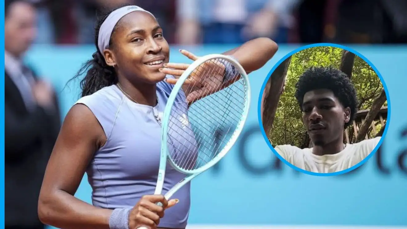 Pictured: Coco Gauff and rumoured boyfriend Jalen Sera.