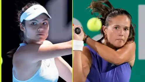 Pictured: Emma Raducanu and Daria Kasatkina