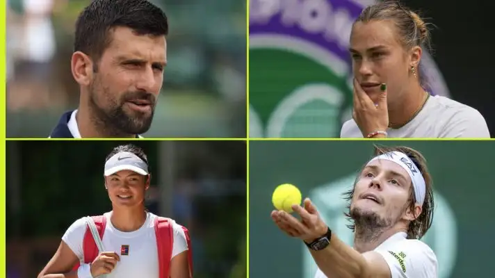 Djokovic, Sabalenka, Raducanu and Bublik