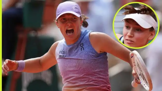 Iga Swiatek and Elena Rybakina at the French Open