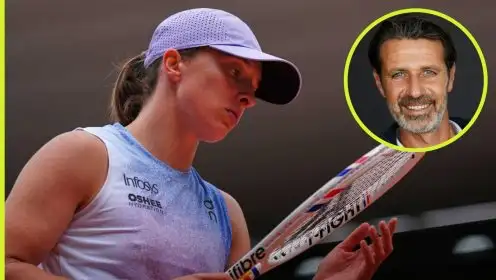 Pictured: Iga Swiatek and Patrick Mouratoglou