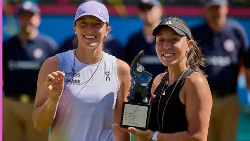 Pictured: Iga Swiatek and Jessica Pegula