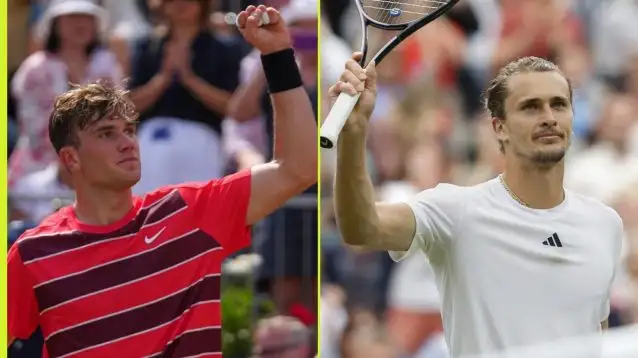 Pictured: Jack Draper and Alexander Zverev