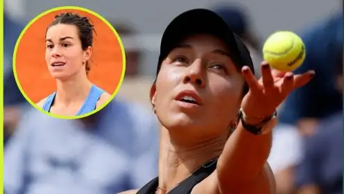 Pictured: Jessica Pegula and Lois Boisson
