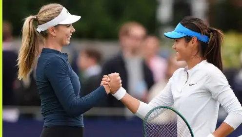 Pictured: Katie Boulter and Emma Raducanu