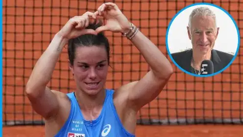 Pictured: Lois Boisson and John McEnroe