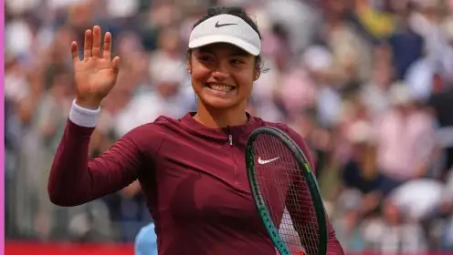 Emma Raducanu in upbeat mood