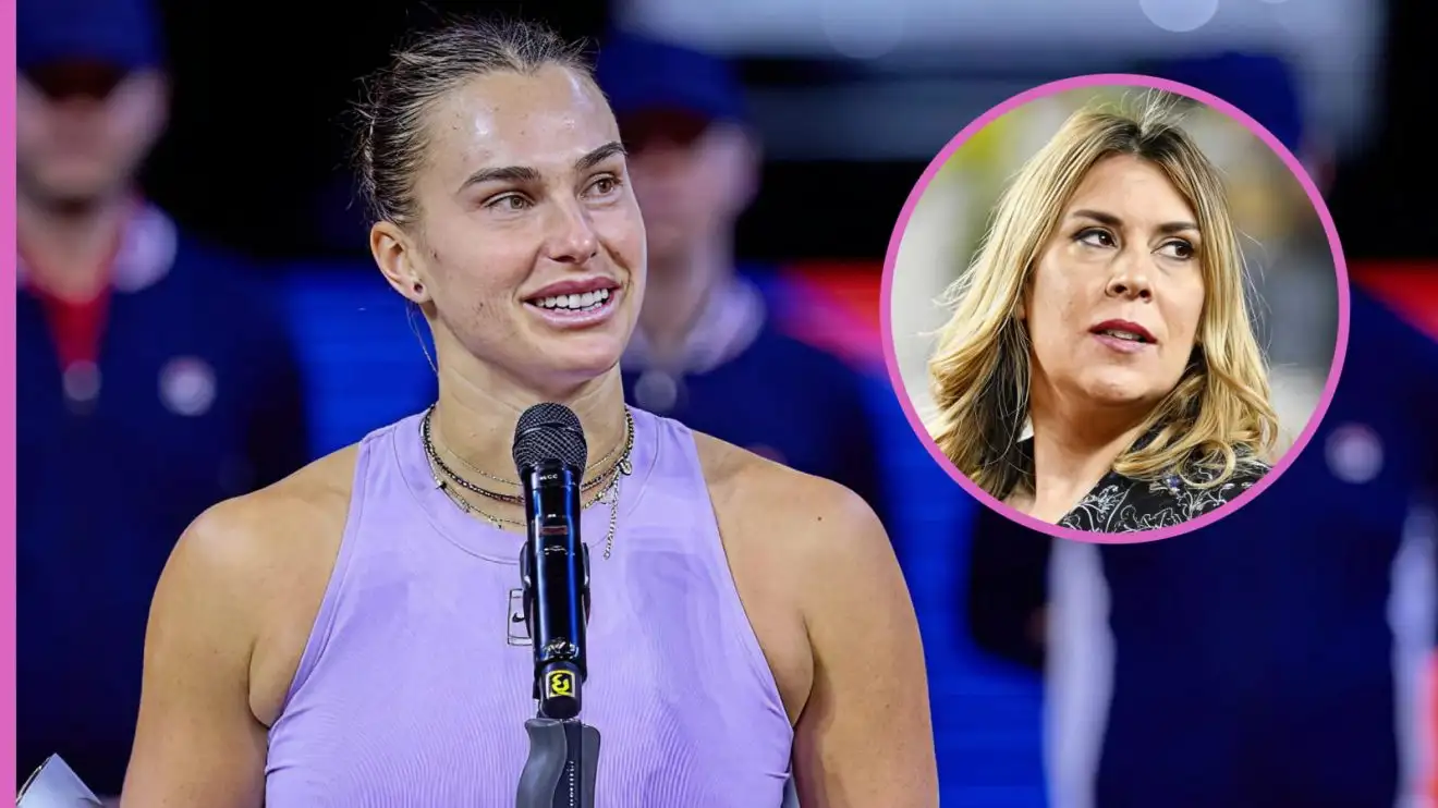 Pictured: Aryna Sabalenka and Marion Bartoli.