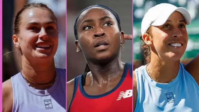 L-R: Aryna Sabalenka, Coco Gauff, and Madison Keys.
