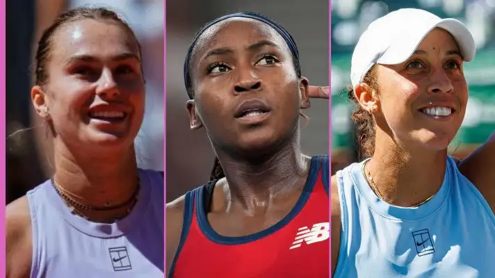 L-R: Aryna Sabalenka, Coco Gauff, and Madison Keys.