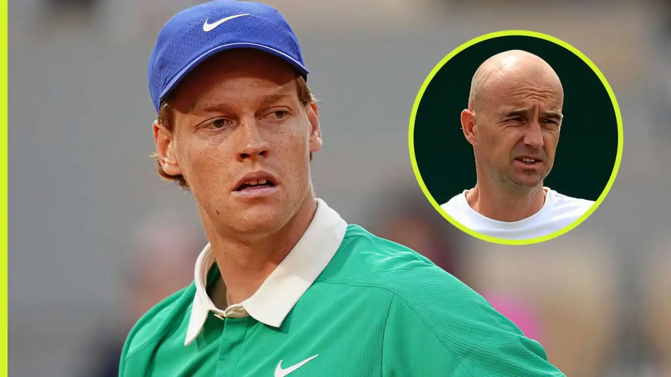 Pictured: Jannik Sinner and Ivan Ljubicic.