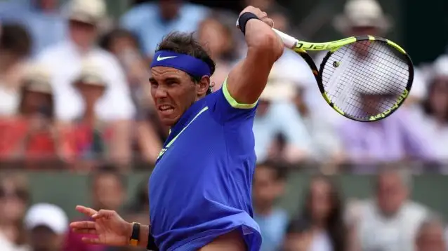 Rafa Nadal in 2017 French Open final