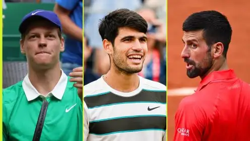 Sinner, Alcaraz and Djokovic
