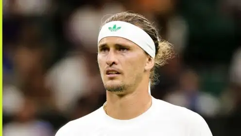 Alexander Zverev in action