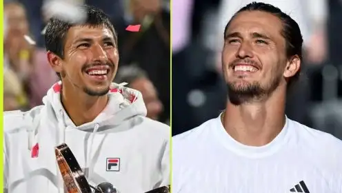 Pictured: Alexei Popyrin and Alexander Zverev